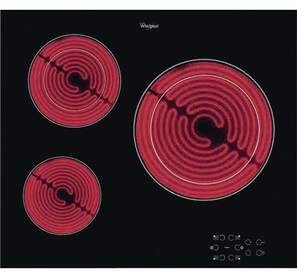 Table de cuisson vitrocéramique WHIRLPOOL 6200 W - AKM9010NE