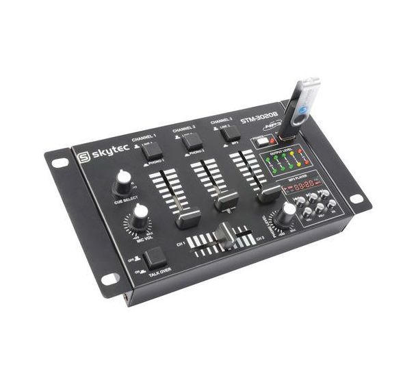 Table de mixage 6 canaux avec USB/MP3 - Noire - STM-3020B