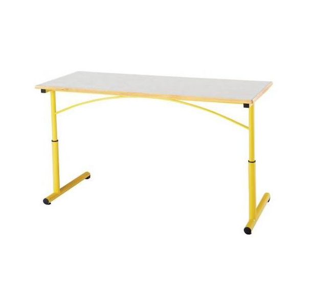 Table de restauration et de collectivté reconditionnée Jaune