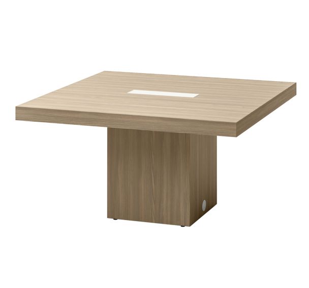 Table de réunion Allegra rectangulaire 140 x 140 cm coloris orme