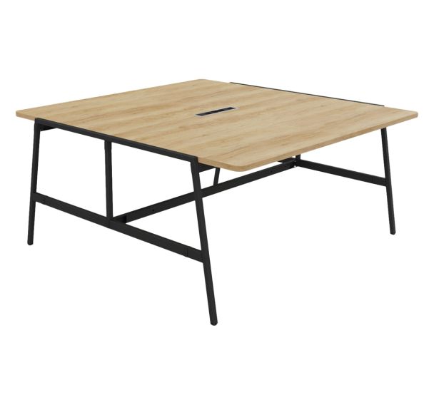 Table de réunion Alto profondeur 163 cm électrifiée - Buronomic