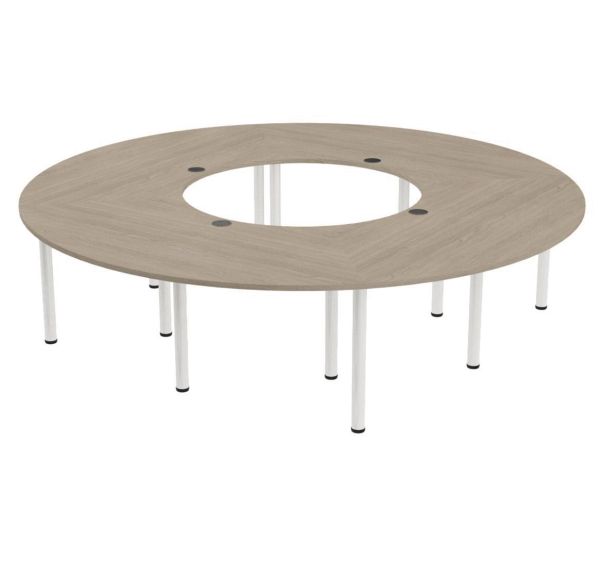 Table de réunion Tubo en couronne