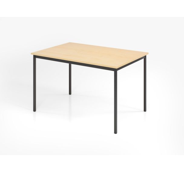 Table de réunion à pieds carrés - 120x80 cm - Hammerbacher