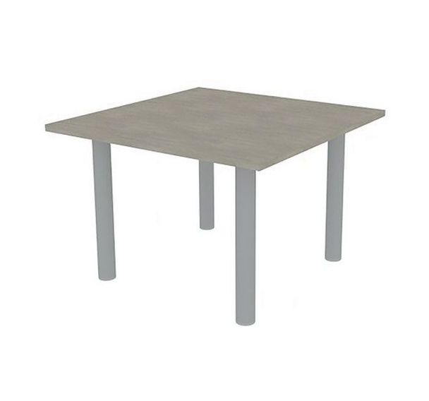 Table de réunion avec plateau carré 110x110 cm - Quadrifoglio