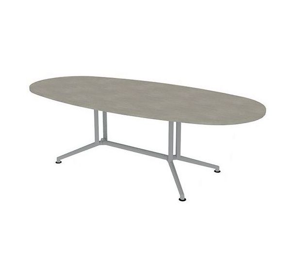 Table de réunion avec plateau ovale longueur 240 cm - Quadrifoglio