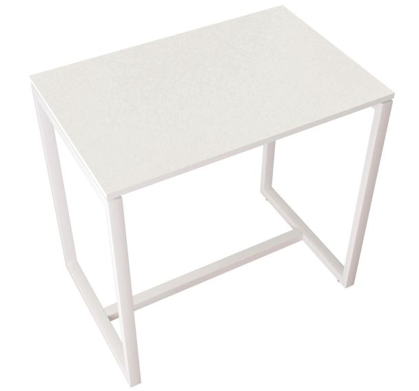 Table de réunion haute Easy Office 4 personnes plateau Blanc - Manutan Expert