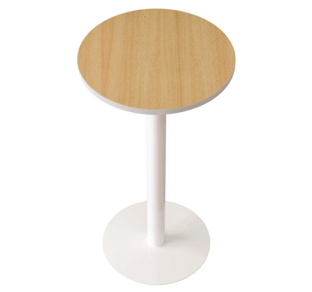 Table de réunion haute Easy office plateau Ø 60 cm coloris uni