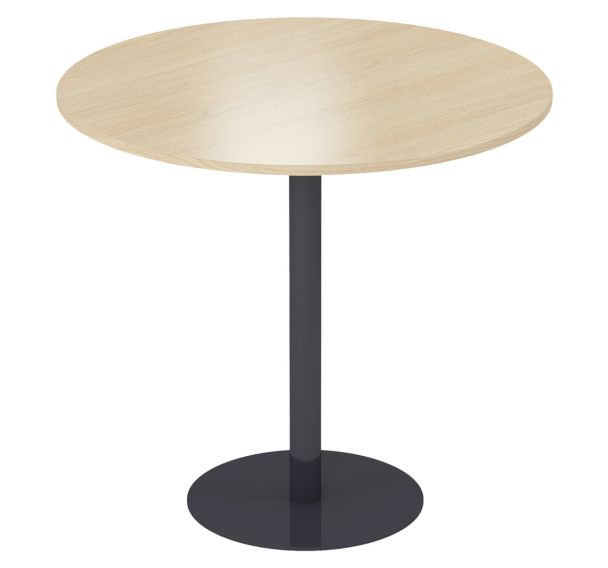 Table de réunion haute Lila ronde 1 pied central - MBA