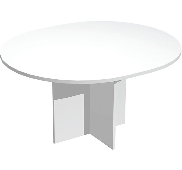 Table de réunion ovale Visual - Pieds croix - Artarredi