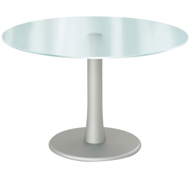 Table de réunion plateau en verre Naxos Quadrifoglio