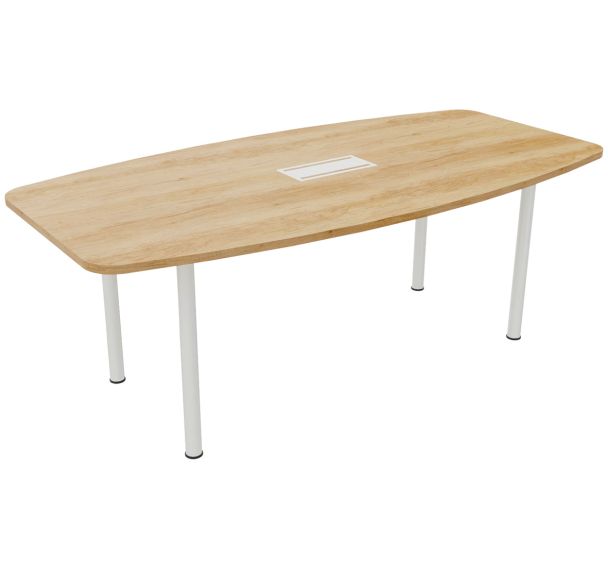 Table de réunion tonneau 4 pieds + top access - Buronomic