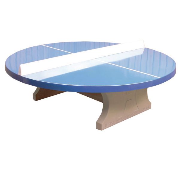 Table de tennis de table béton ronde