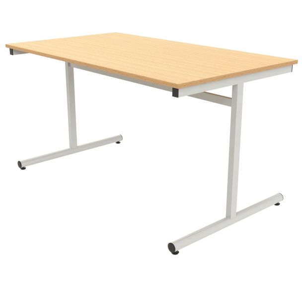 Table dégagement latéral 140 x 80 cm stratifié ABS