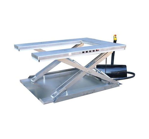 Table élévatrice électrique inox 1800 kg