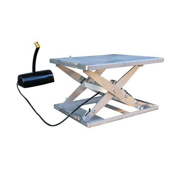 Table élévatrice électrique inox 600 kg plateau en U