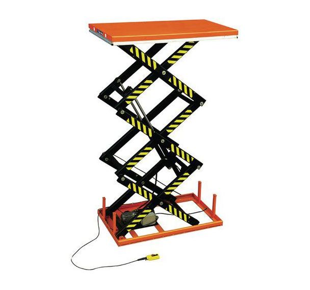 Table élévatrice électrique triple ciseaux - Capacité 1000 à 2000 kg