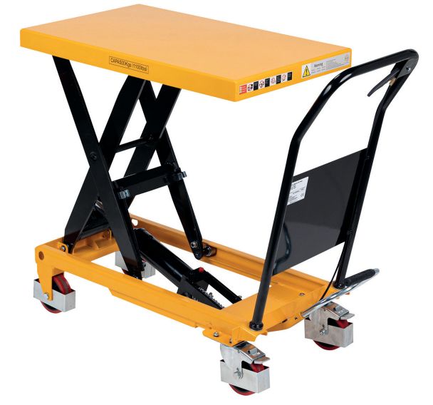 Table élévatrice manuelle capacité 500 kg