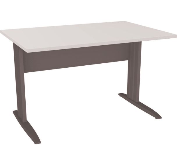 Table en pied L avec carter L120 cm - Idol - Eol