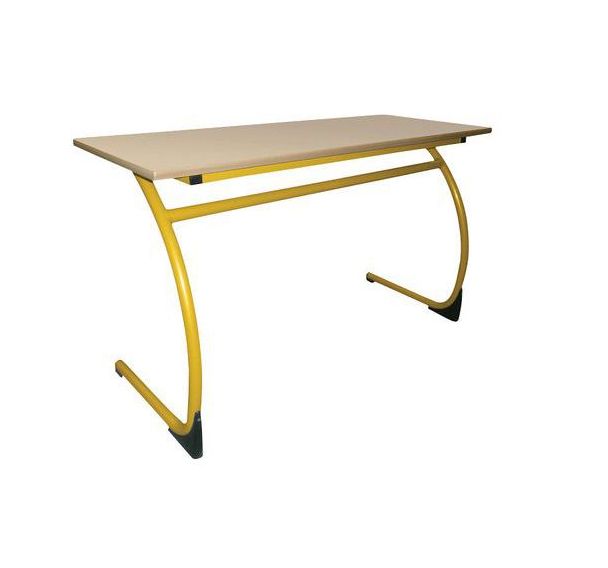 Table fixe Fidji chants alaisés plateau beige