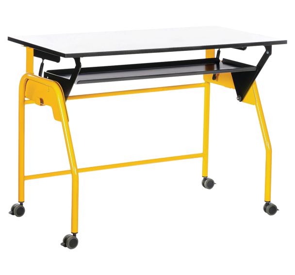 Table flexible Biplan plateau effaçable à sec et tablette - IA France