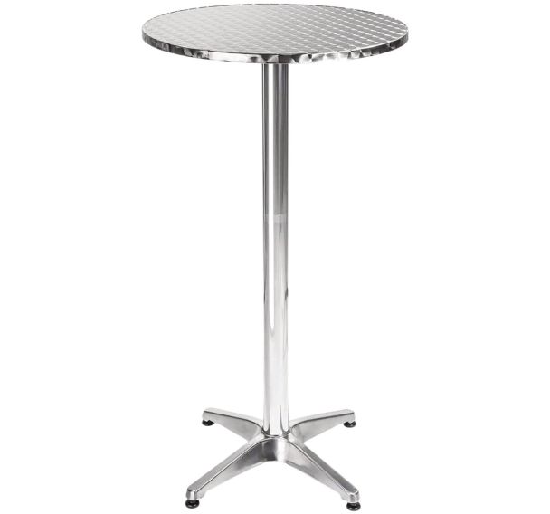 Table haute de bar rabattable en aluminium