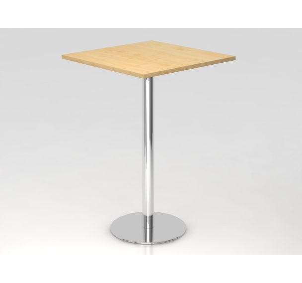 Table haute de réunion carrée - 80x80 cm - Hammerbacher