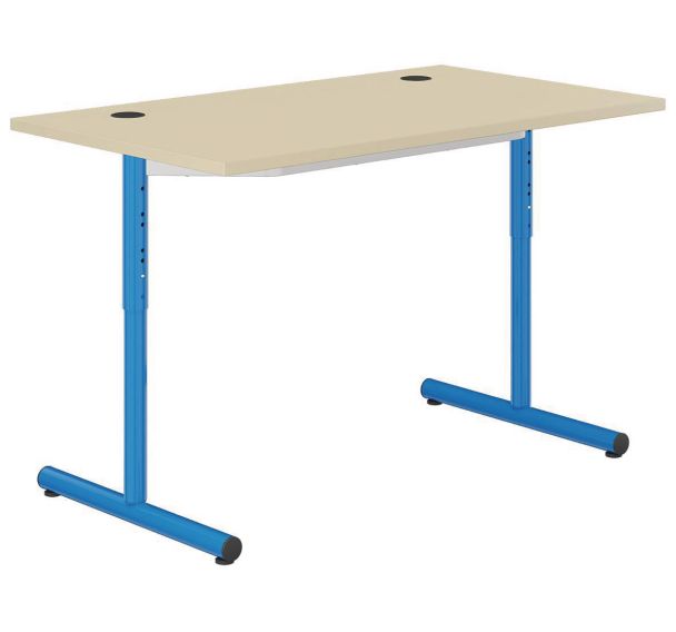 Table info Hubbe prof 70 cm réglable T3 à T6 méla polypro - Mobidecor