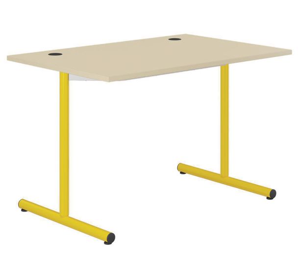 Table info Hubbe prof. 80 cm T6 mélaminé chants polypro. - Mobidecor