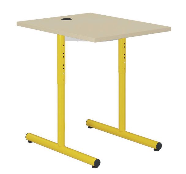 Table info Hubbe prof 80 cm réglable T3 à T6 méla polypro - Mobidecor
