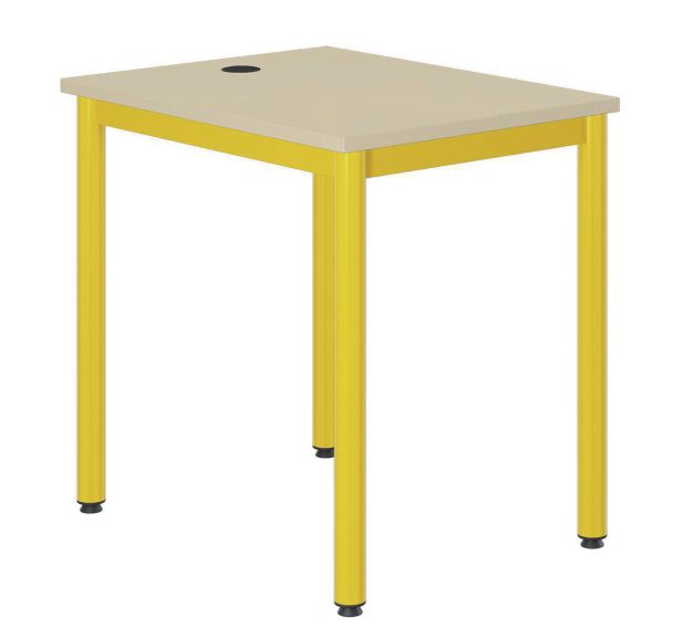 Table informatique 60 x 80 cm T6 stratifié chants polypro - Mobidecor