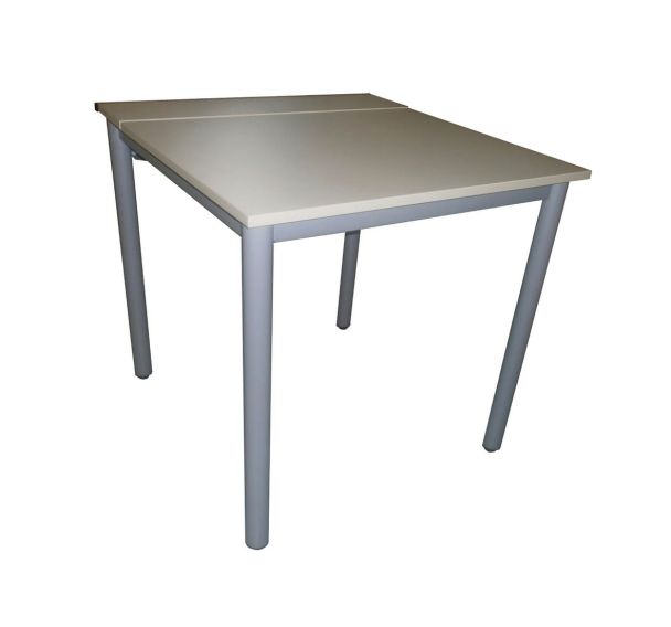 Table informatique Figura plateau mélaminé avec accès goulotte Manutan Expert