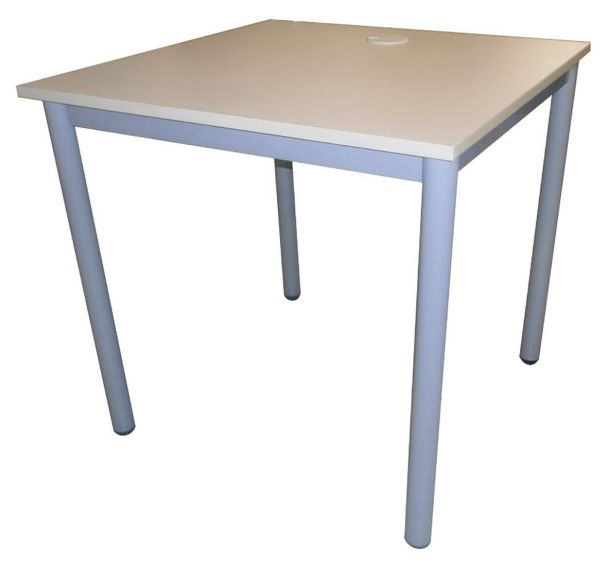 Table informatique Figura plateau mélaminé sans accès goulotte Manutan Expert
