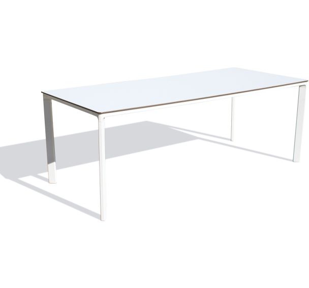 Table jardin Meet 200x90cm laqué blanc