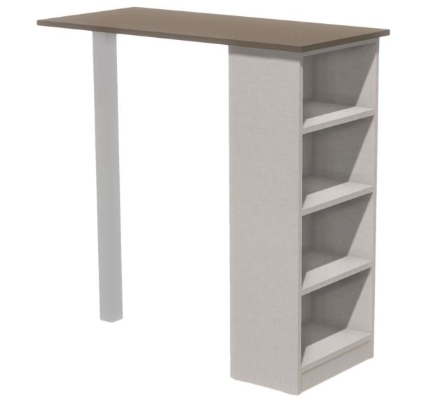 Table mange debout - rangement Identité - Manutan Expert