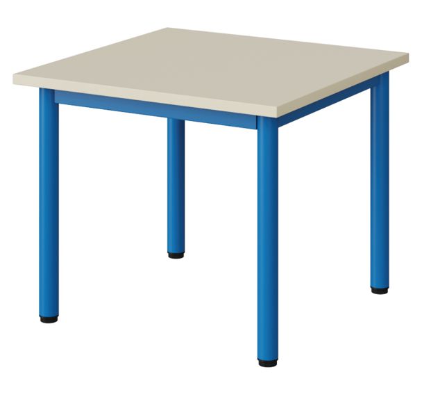 Table mat. Atlas carrée mélaminé beige chants ABS - Manutan Expert