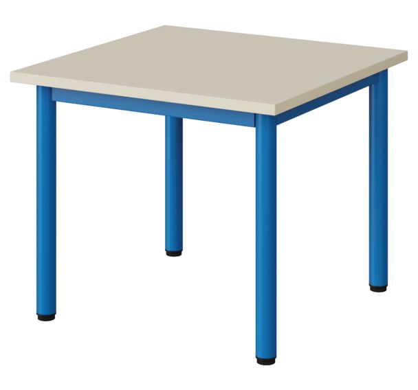 Table mat. Atlas carrée stratifié beige chants alaisés- Manutan Expert