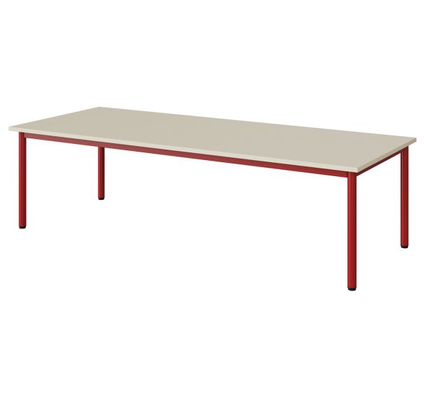 Table mat. Atlas rectangle mélaminé beige chants ABS - Manutan Expert