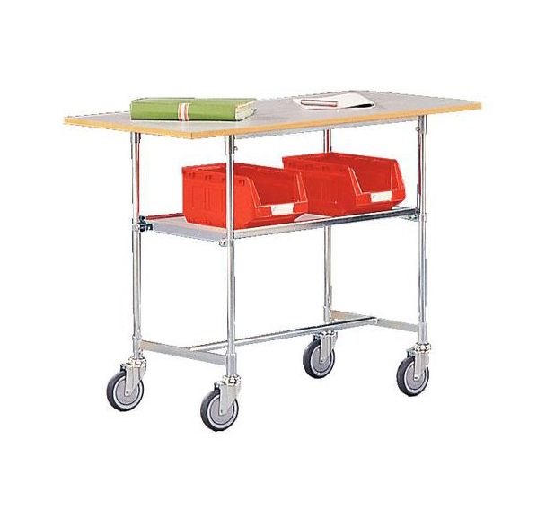 Table mobile - 2 plateaux - Force 100 kg