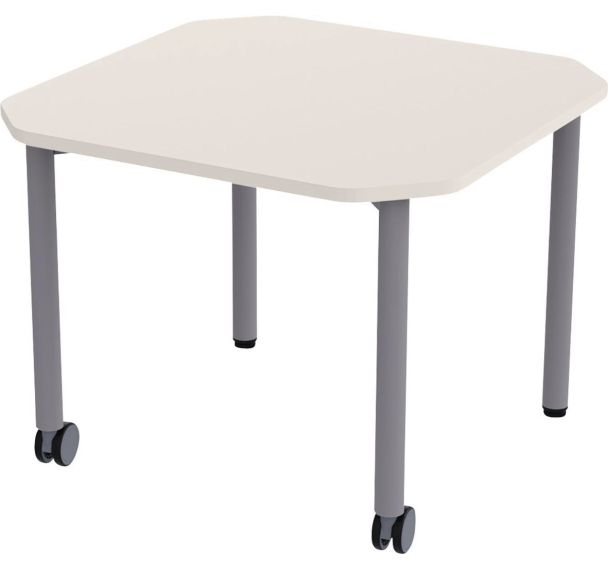 Table mobile Géométra carrée 70x70 cm - Manutan Expert