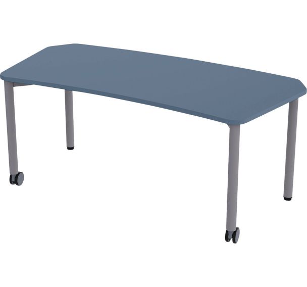 Table mobile Géométra incurvée 126x64,5 cm - Manutan Expert