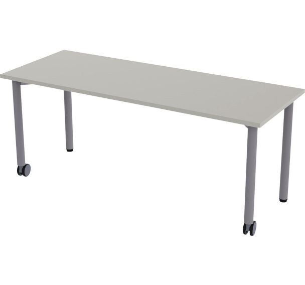 Table mobile Géométra rectangulaire 130x50 cm - Manutan Expert