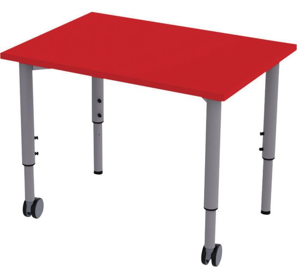 Table mobile Géométra rectangulaire 70x50 cm - Manutan Expert