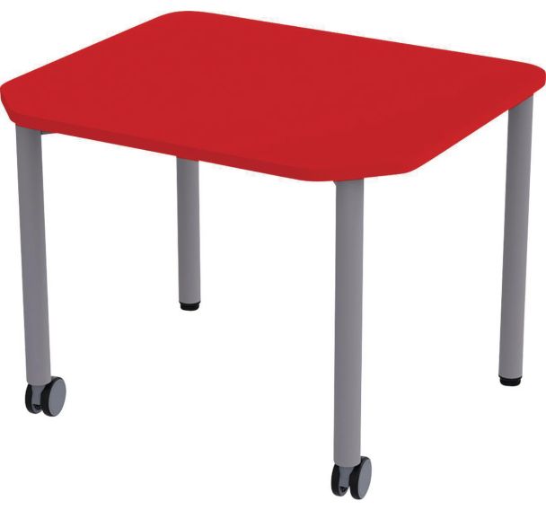 Table mobile Géométra rectangulaire 70x60 cm - Manutan Expert