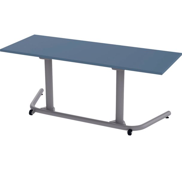 Table mobile Nomade rectangulaire 130x50 cm - Manutan Expert