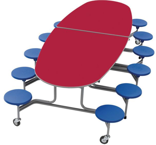 Table mobile ovale 12 assises - Sico