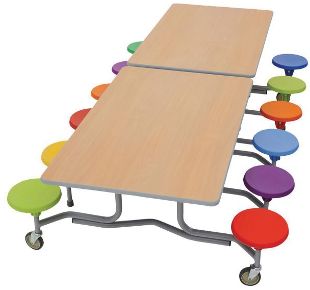 Table mobile rectangulaire 12 assises