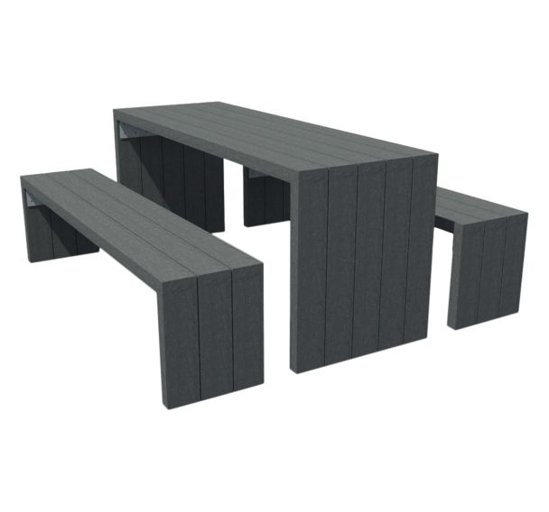 Table pique nique ARCHE 180 cm plastique recyclé - Espace Urbain