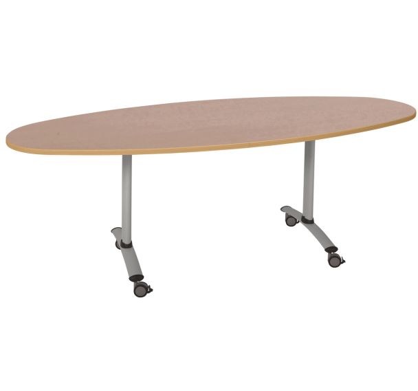 Table plateau stratifié Axe ovale - Manutan Expert