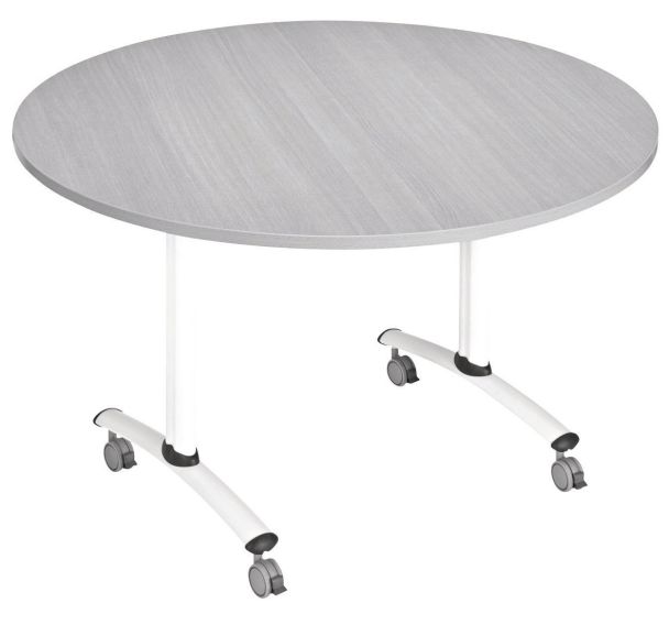 Table plateau stratifié Axe rond - Manutan Expert