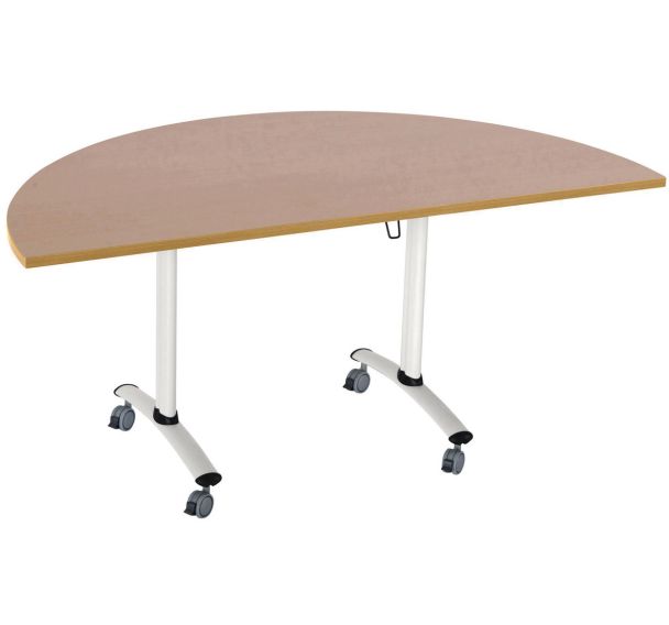 Table plateau stratifié demi-lune Axe - Manutan Expert